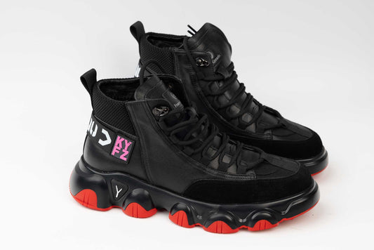 Men's casual boots made of natural leather FRANCO GERARDO 1006 NR