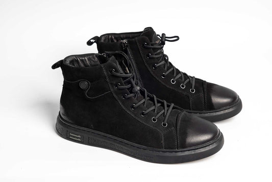 Men's casual boots natural leather FRANCO GERARDO 8662 N vel