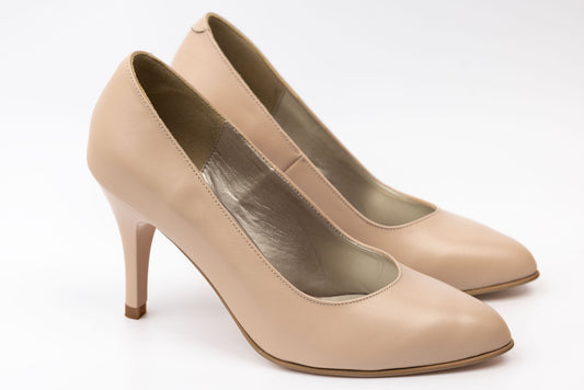 Elegant women's shoes made of genuine leather ANTONIO 3527 Beige