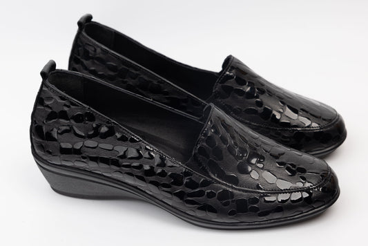 Pantofi dama piele naturală JOHAN 1001 N croco