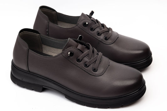 Women's genuine leather shoes FORMAZIONE 712 Grey