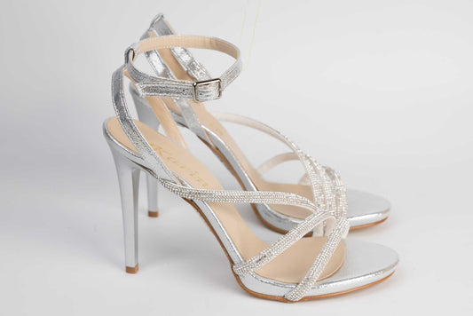 Women's eco-leather sandals KARIN 1998 Silver