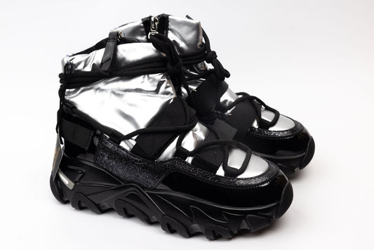 Casual women's boots FRANCO GERARDO 1062 silver