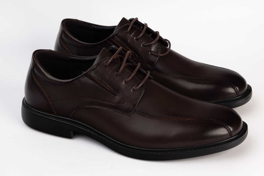 Men's genuine leather shoes MELS 1211 Coffee (45-46-47)