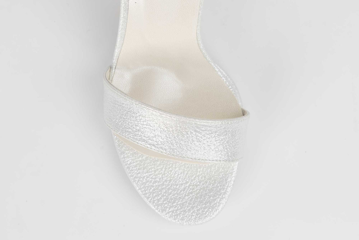 Bridal sandals KARIN 6298 white croco satin