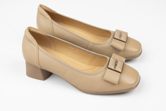 Pantofi dama piele naturală FORMAZIONE 21117 Khaki