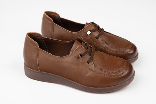 Women's genuine leather shoes FORMAZIONE 8082 Brown