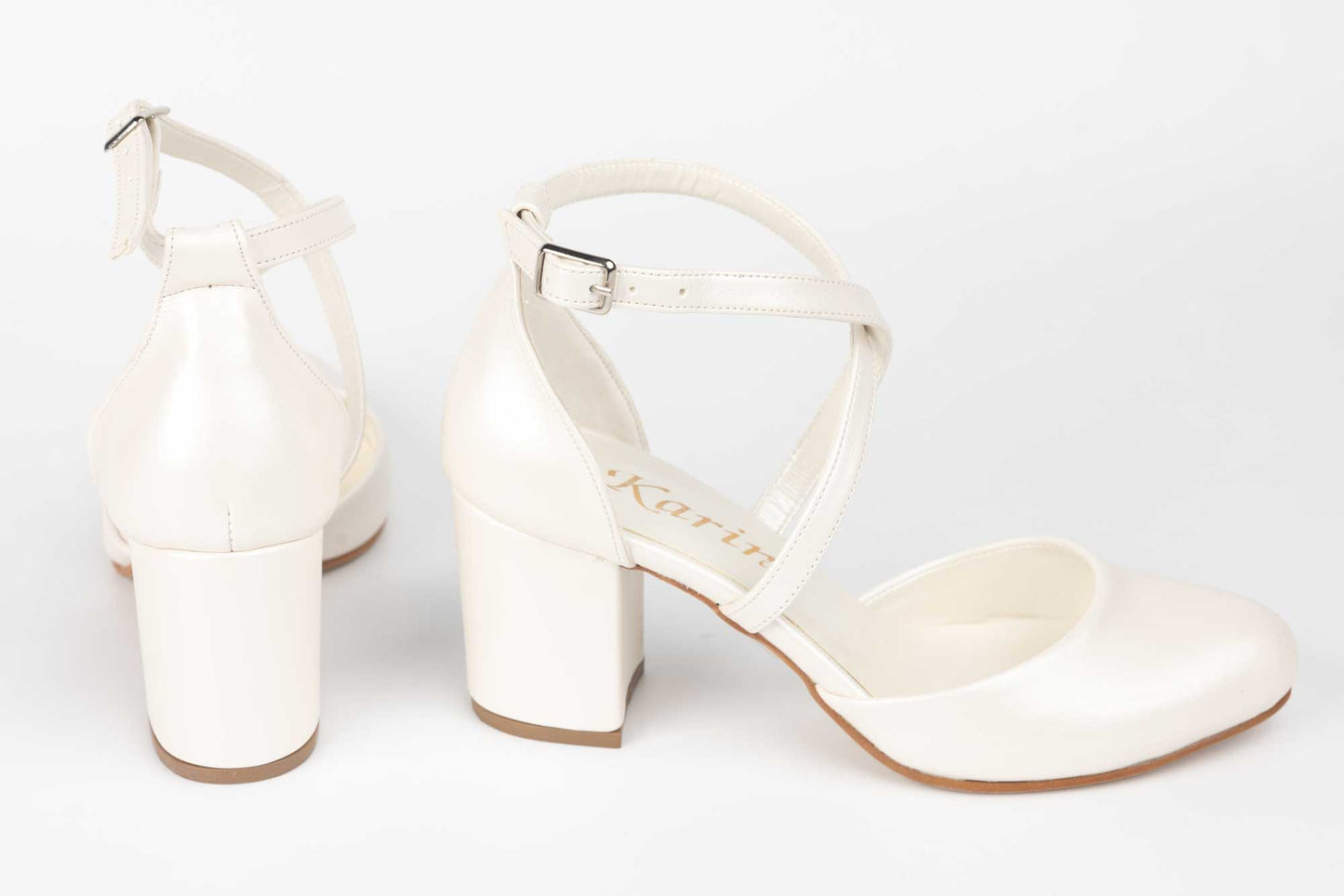 Pantofi dama decupati piele eco KARIN 81 sedef