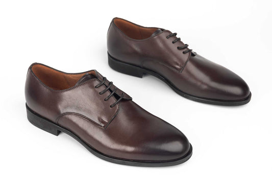 Men's genuine leather shoes RIVA 7099 brown