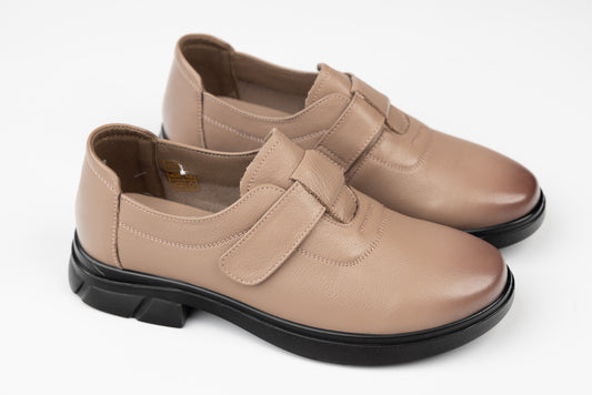 Women's casual genuine leather shoes FORMAZIONE 231 Apricot