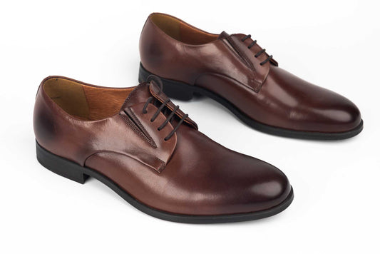 Men's shoes natural leather RIVA 7042 brown