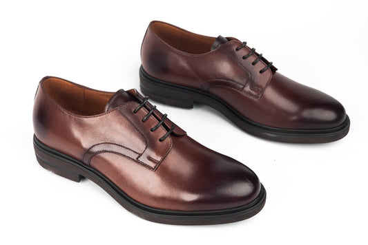 Men's natural leather shoes RIVA 6646 Brown