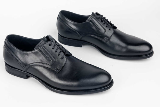 Men's genuine leather shoes RIVA 6807 Black