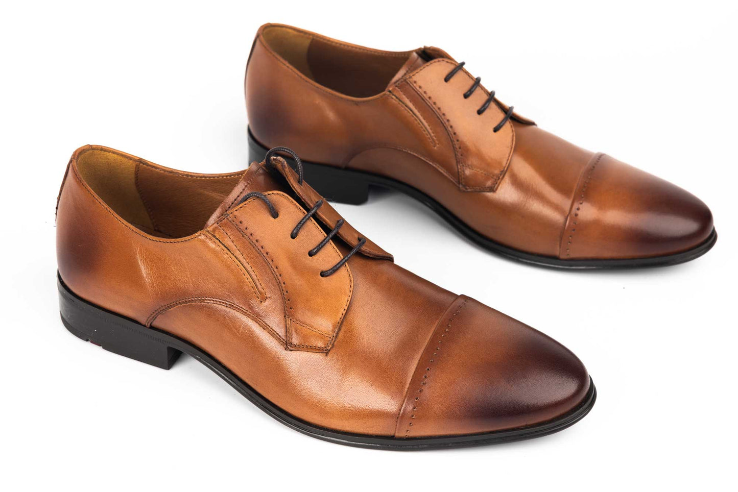 Pantofi barbati piele naturala RIVA 6850 Coniac