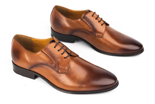 Men's genuine leather shoes RIVA 6851 Brown
