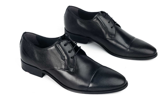 Men's genuine leather shoes RIVA 6856 Black