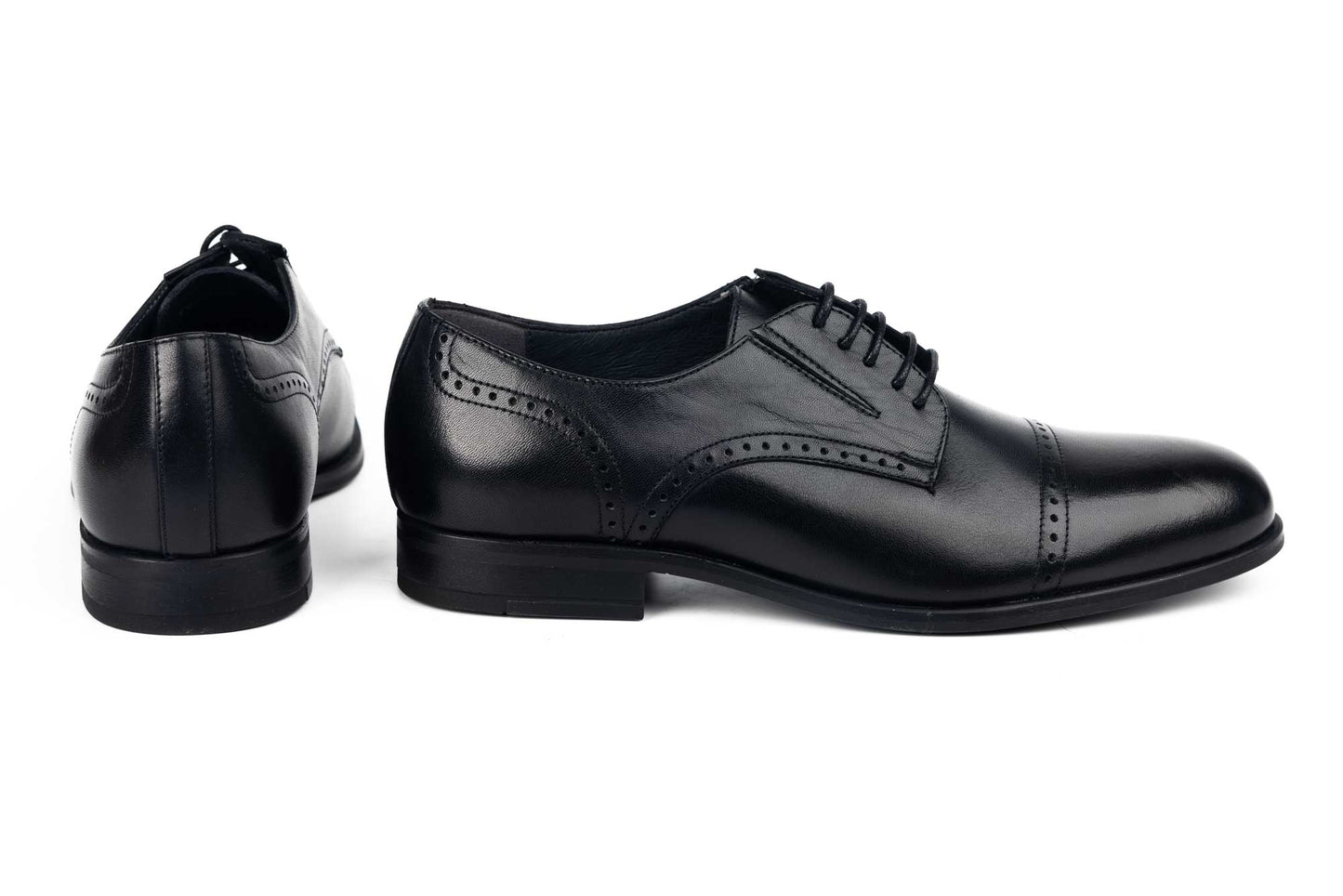 Pantofi barbati piele naturala 7043 Negru