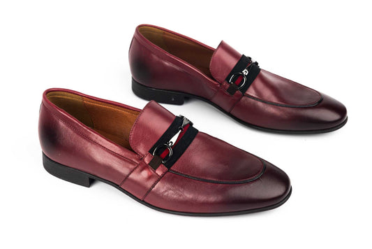 Men's genuine leather shoes RIVA 6872 Bordeaux