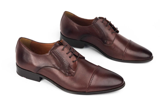 Men's genuine leather shoes RIVA 6850 Brown