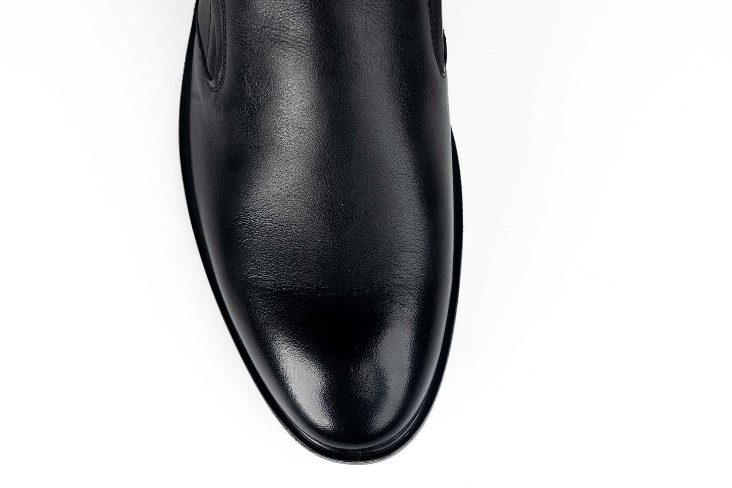 Men's casual shoes XXL genuine leather MELS 007 Black