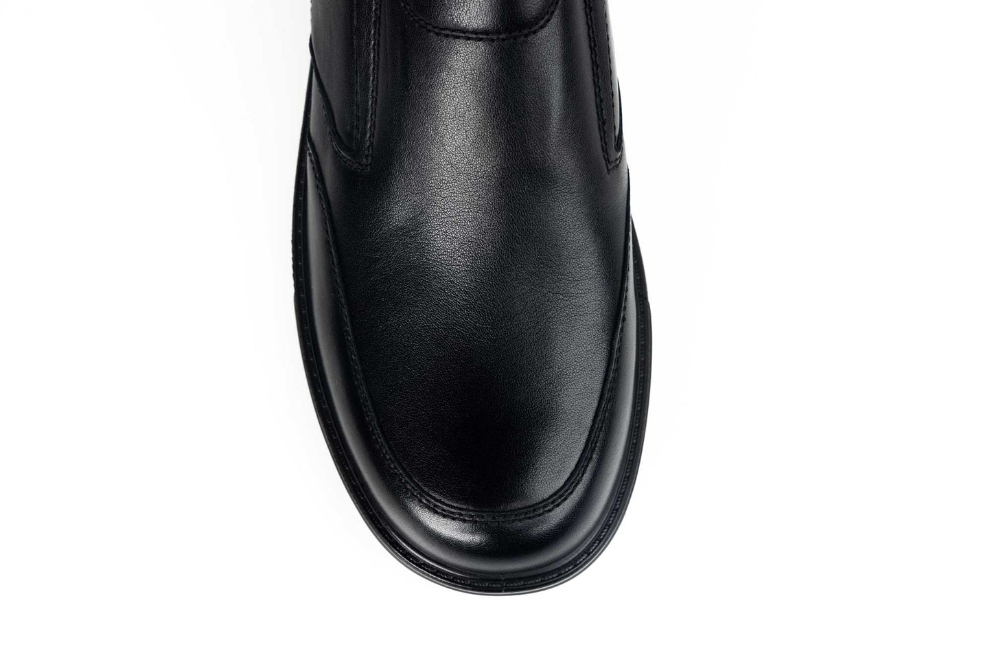 Men's casual shoes made of genuine leather MELS 1905 Black (width XXL)