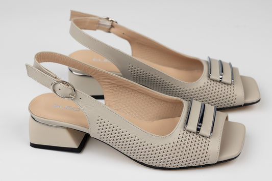 Women's genuine leather sandals LSD 434 Mink