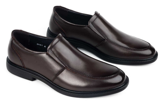 Men's genuine leather shoes XXL MELS 1215 Brown