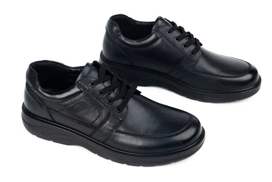 Men's shoes XXL genuine leather MELS 1903 Black