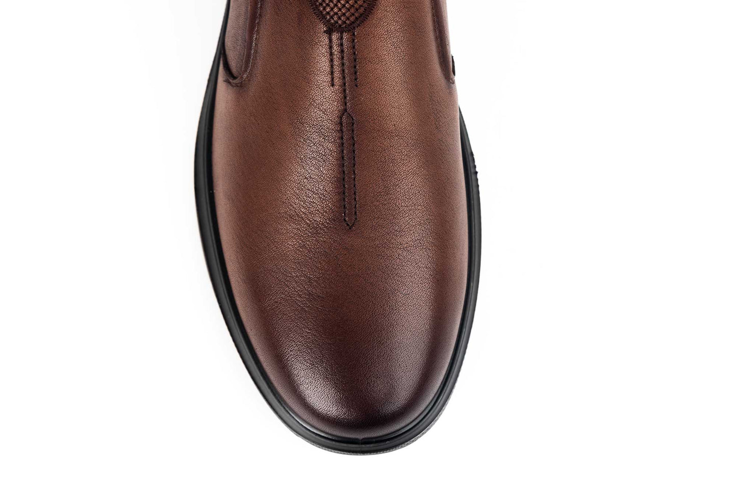 Men's casual shoes made of genuine leather MELS 58363 brown