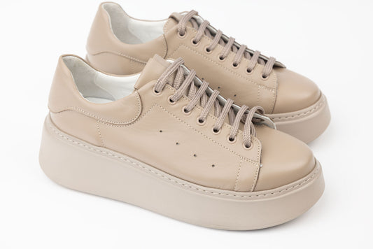 Women's genuine leather shoes PERLA 3182 Beige