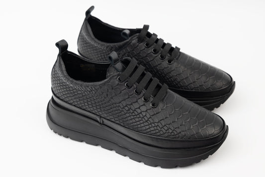 Women's casual genuine leather shoes PERLA 2026 N croco