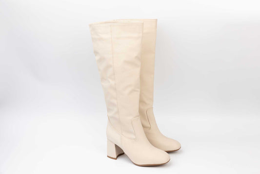 Women's boots eco-leather premium LONDON 2098-22 BEIGE