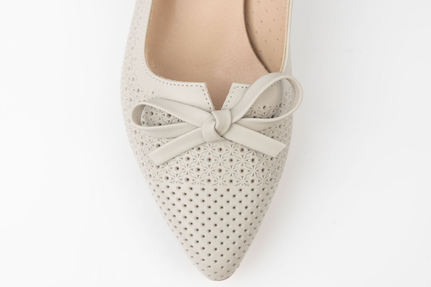 Pantofi dama piele naturală perforata LSD 1250 Vizon