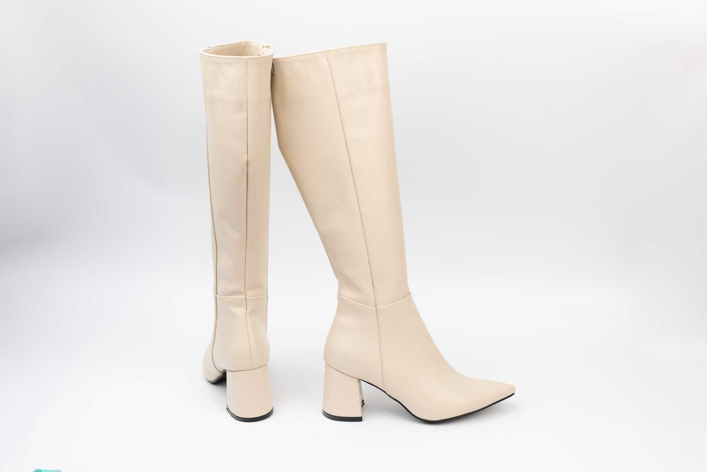 Cizme dama elegante piele eco premium LONDON 1101-23 Bej