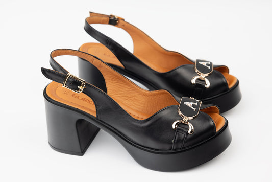 Women's casual sandals made of genuine leather LSD 330 N