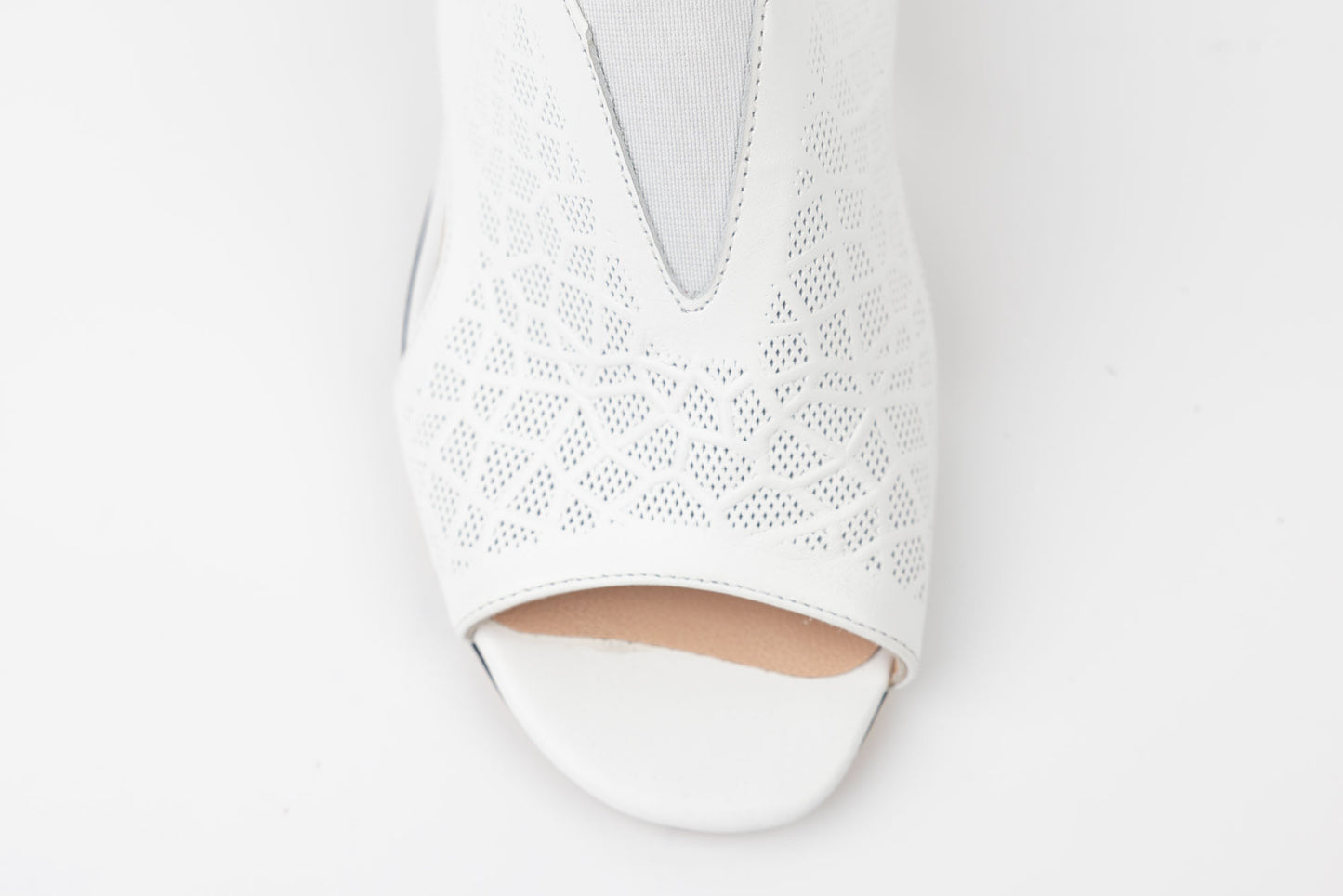 Women's genuine leather sandals LSD 907 White