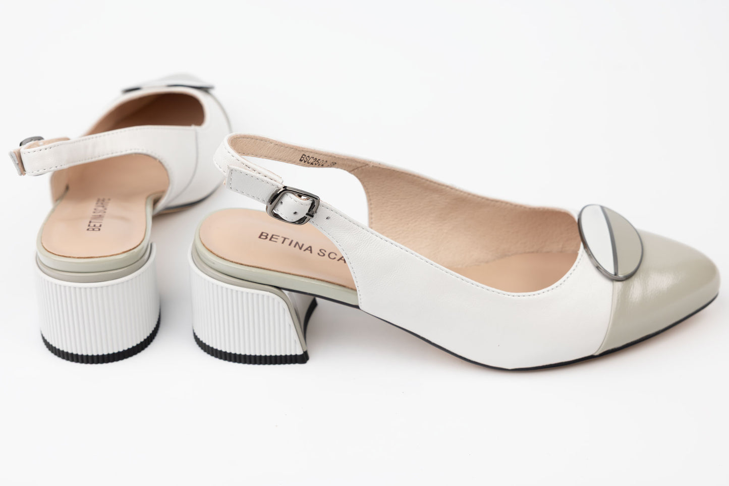 Pantofi dama piele naturală BETINA 2501 Alb