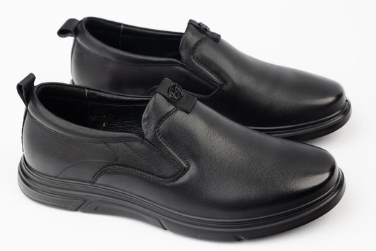 Men's casual shoes made of genuine leather JOHAN 202405 N