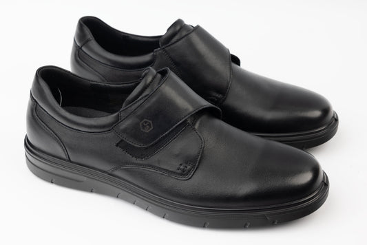 Men's genuine leather shoes JOHAN 8012 N with velcro