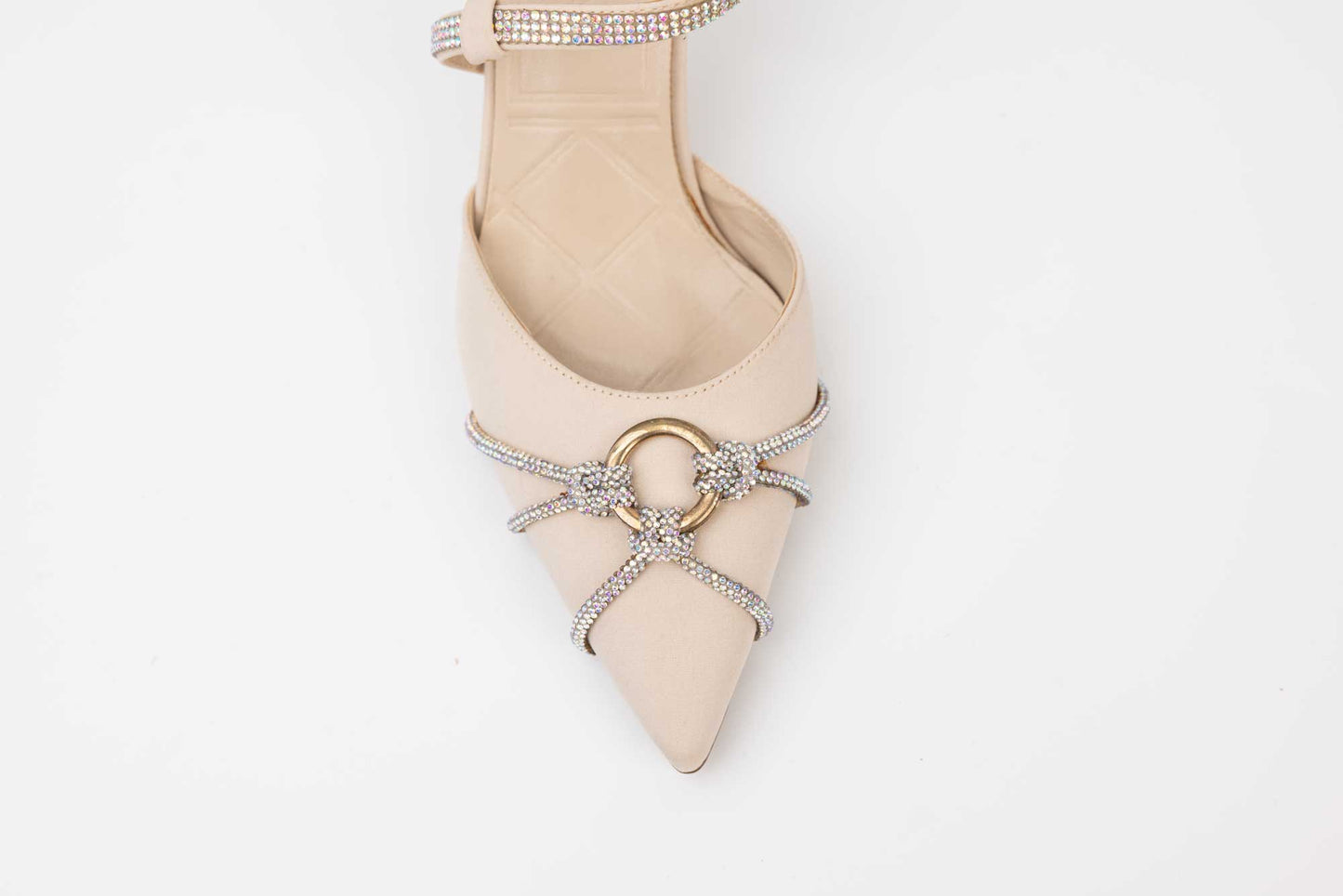 Women's shoes eco premium leather cut-out LONDON 209-17 Beige