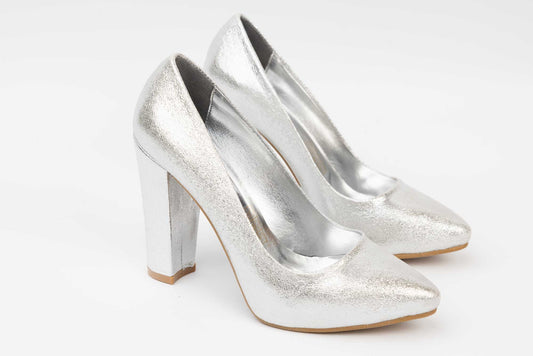 Women's premium eco leather shoes Karin 210 Silver