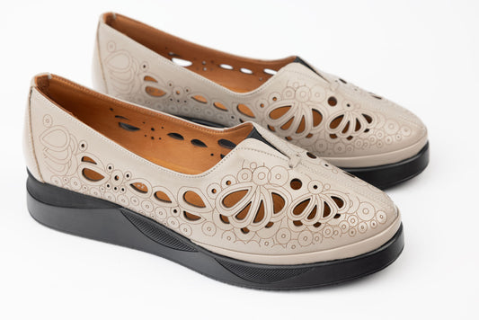 Women's genuine leather shoes LSD 161 Mink