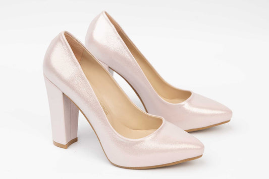 Women's shoes eco premium leather KARIN 210 Powder croco satin