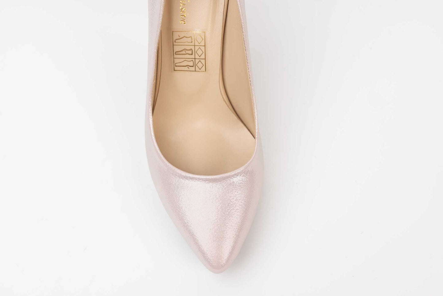 Women's shoes eco premium leather KARIN 210 Powder croco satin