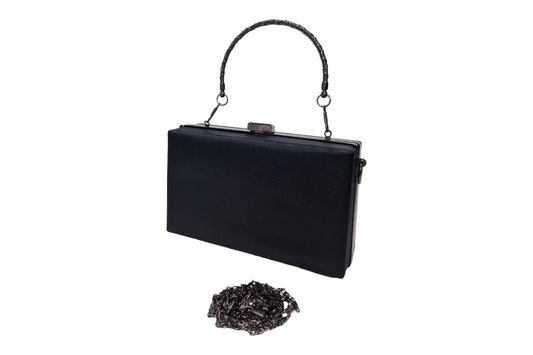 Ladies' envelope 107 satin black