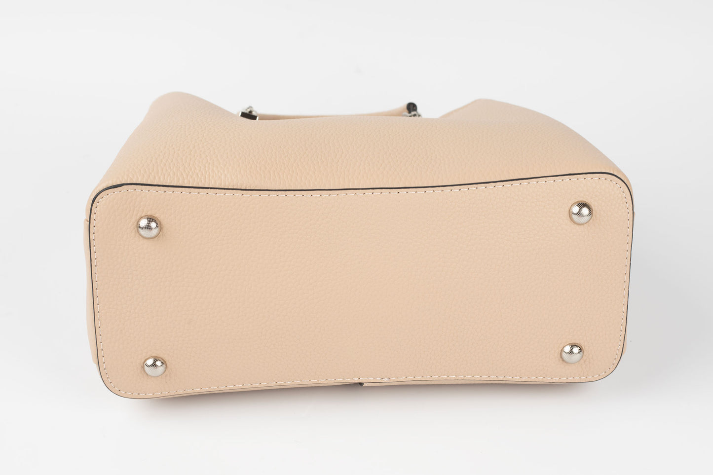Geanta din piele naturală FENIX FASHION 89538 APRICOT