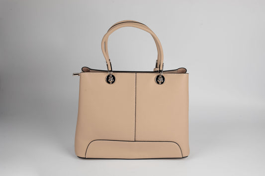 Geanta din piele naturală FENIX FASHION 097 APRICOT