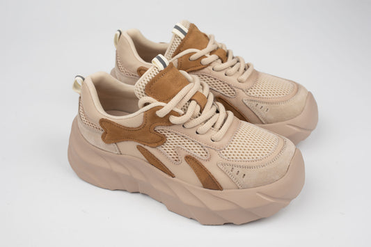 Adidași damă piele naturală FRANCO GERARDO 8255 Khaki