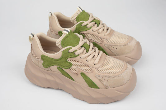 Adidași damă piele naturală FRANCO GERARDO 8255 Verde