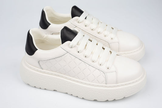 Pantofi bărbați casual piele naturală FRANCO GERARDO 5302 Alb N